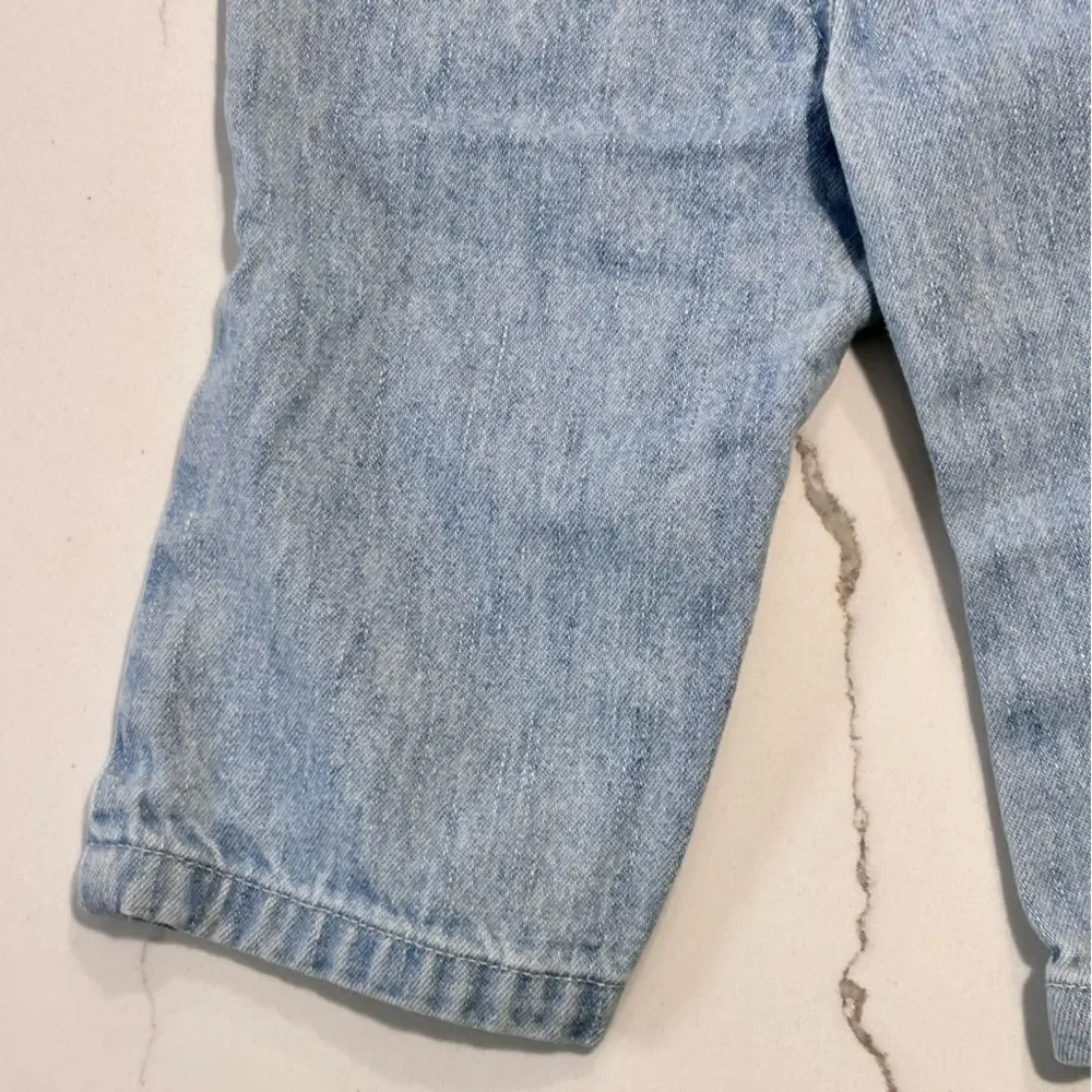 The Children’s Place Y2K 2000s Baby Girls Flare Blue Light Wash Denim Jeans 6-9M